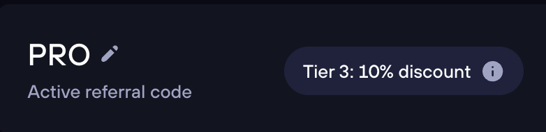 Código de indicação GMX PRO verificado como Nível 3 com 10% de desconto no GMX.io